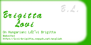 brigitta lovi business card